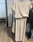 Soft Knit Short Sleeve & Pants Set – Loungewear & Everyday Style