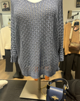 Women’s Open-Weave Sweater – Lightweight Textured Pullover