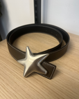 Women’s Leather Belt with Statement Buckles (Heart, Star, Love)