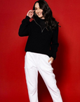 Angel Hoodie – Navy Blue Mesh Pullover