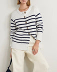 Bobi Classic Nautical Striped Cardigan